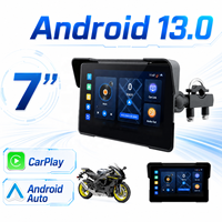 Navigateur Android Auto pour moto, navigation 7 pouces, Android 13.0, 2 Go + 32 Go, étanche IP67, mise à niveau OTA en ligne, GPS moto, CarPlay