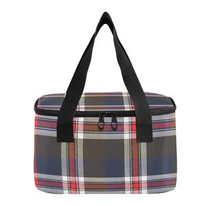 Wholesale Plaid Print Insulated <b>Lunch</b> Bag Custom Cooler Tote Reusable Thermal <b>Lunch</b> <b>Box</b> Bag <b>for</b> <b>Men</b> Women Work - Product Image 1