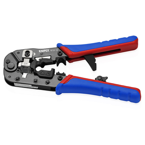 KNIPEX 97 51 13 SB <b>Crimping</b> <b>tool</b> <b>for</b> <b>RJ45</b> Western connectors with multi-component handles burnished 190 mm - Product Image 2