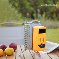 Cuisinière à gaz portable en acier inoxydable, rechargeable, pliable, petit barbecue pour la cuisine en plein air, le camping, Wildrex