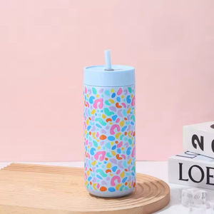 Milk <b>Cup</b>, Cute Ice <b>Cup</b>, 316 Stainless Steel Thermos <b>Cup</b>, <b>Large</b> Capacity Straw <b>Cup</b>, Accompanying Water <b>Cup</b> - Product Image 5