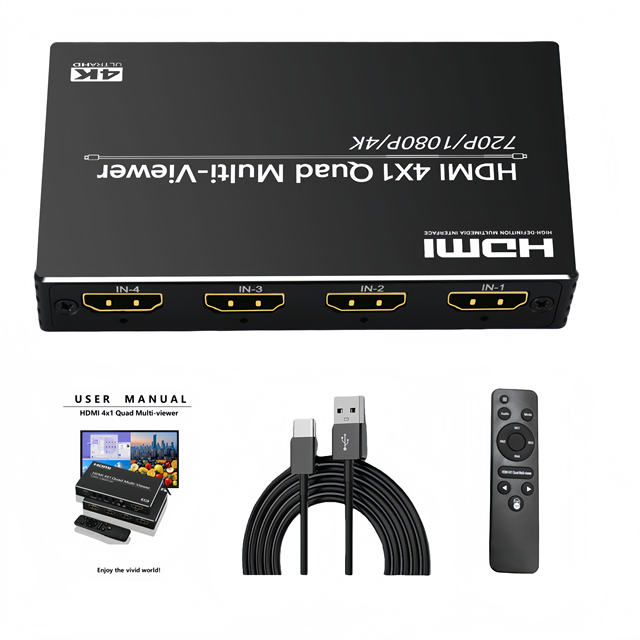 NK-BT41 4K HD MI 4*1 Quad Multi-Viewer Switch