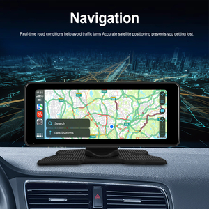 Podofo không dây di động Carplay & Android Auto 6.86 inch đài phát thanh xe hơi BT FM GPS TF Thẻ điều khiển bằng giọng nói Airplay Stereo xoay Pnd - Product Image 4