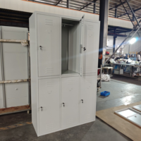 Armoire vestiaire robuste à 6 portes en acier pour vestiaire d'employés, salle de sport et lieu de travail – Achat en gros pour l'ingénierie