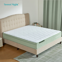 Hochwertige Hybrid-Memory-Foam-Matratze mit Taschenfederkern 25cm Dick Orthopädische Unterstützung für Krankenhaus und Schlafzimmer 15 Jahre Garantie