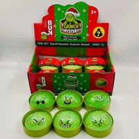 Jouets Squishy Promotionnels Mystère : Citrouille d'Halloween, Fantôme, Dumplings Grinch de Noël, Balle Anti-stress Pailletée