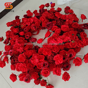 Couronne florale artificielle en soie faite à la main pour mariage, centre de table pour bougeoir – Vente en gros - Product Image 4