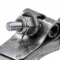 Universell Passende Edelstahl Metrisch/Zoll Verstellbare V-Band Verschraubte Flanschklammer-Set für Dieselmotor-Auspuffrohr