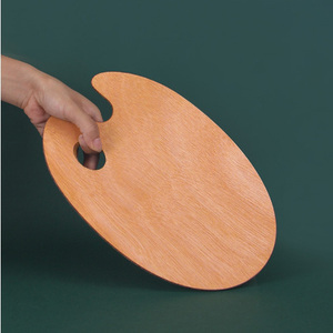 Tavola di pittura <span class=keywords><strong>a</strong></span> olio per studenti di arte <span class=keywords><strong>a</strong></span> forma ovale in legno per acquerello tavola di pittura <span class=keywords><strong>a</strong></span> olio sigillata - Product Image 1