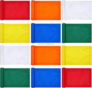 Недорогой открытый высококачественный недатированный мастер индивидуальный контент многоразмерная рекламная маркировка с вышитым логотипом флаг для гольфа - Product Image 2