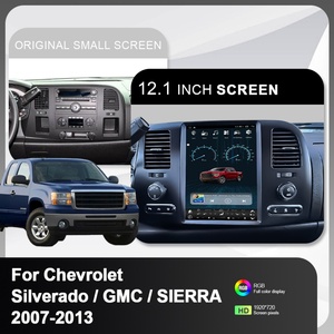 For Chevrolet Silverado/GMC Sierra 2007-2013 12.1" Tesla Screen Android Car Radio <b>Auto</b> Head Unit Multimedia Carplay - Product Image 2