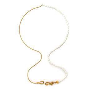 Collar de Perlas de Acero Inoxidable 316L con Baño de Oro PVD, Joyería Sostenible y Resistente para Mujer - Product Image 1