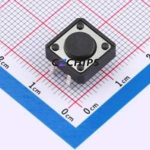 BX-TS-26-121245CJ Tactile Switch Through hole-4P,12x12mm Switch Single Pole Single Throw Round Button 2.6N Through Hole - Product Image 1