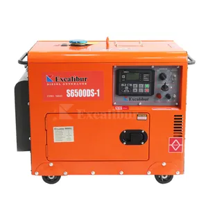 Excalibur 50 Hz 60 Hz 3 kW 5 kW 7 kW kleiner tragbarer 24 V Gleichstrom-Dieselgenerator 3 kW zu verkaufen