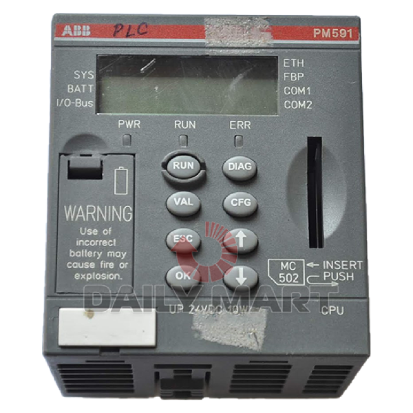 PM591ETH 1SAP150100R0270 CPU Module PM Series CPU Module PLC