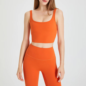 Soutien-gorge de sport sans couture léger à soutien élevé pour femmes Logo personnalisé Design de couleur unie Dernier soutien-gorge de fitness pour grande taille - Product Image 4