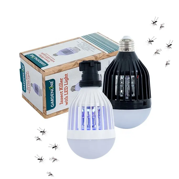 High Efficiency Pest Control Uv Light E27 6w Electric Shock Led Bulb Light Mosquito Killer bulb