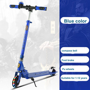 Trottinettes pliantes à trois roues en PU pour enfants, bébés et personnes âgées de 3 à 6 ans, vente en gros - Product Image 3