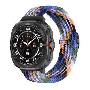 SmartWin Nylon Braided Sliding Buckle Watch Strap for <b>Samsung</b> Galaxy Watch Ultra 47mm Watch Band - Product Image 1