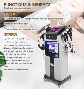 Newest 12 in 1 Hydra Oxgen Facial Diamond Micro Crystal Dermabrasion H2O2 Aqua Water Jet Peeling Machine - Product Image 3
