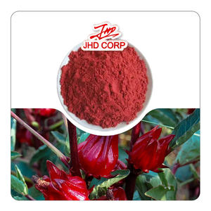 JHD 20:1純粋な有機ハイビスカス花エキスパウダーRoselle Hibiscus SabdariffaパウダーハイビスカスRoselleエキスパウダー - Product Image 1
