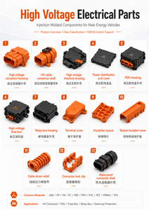 EV Charging Socket Housing Plastic Injection Mold Insert Molding Hot Runner 2 4 8 16 Cavity Mold OEM Tooling Manufacturer - Product Image 5