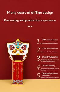 Ouvre-bouteille en gros, logo personnalisé, autocollant de réfrigérateur, ouvre-bouteille en métal pour bière, personnalisé - Product Image 5