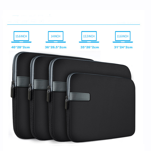 11.6-15.6 Inch Neoprene Laptop Sleeve Bag Compatible with Apple Air/Pro 13 / Pro 14, HP Dell ASUS Lenovo Notebook