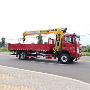 Grue montée sur camion Shacman 8 tonnes à conduite gauche/droite pour la construction et le transport en Afrique - Product Image 3