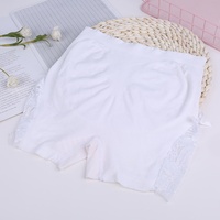 Pantalones de seguridad de encaje para mujer, antideslizantes, finos, talla grande, leggings versión coreana de cintura alta, levantacola, shorts de tres puntos