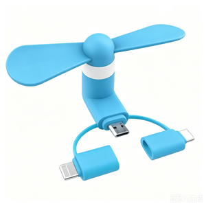 พัดลมมือถือขนาดเล็ก 3-in-1 คุณภาพสูง พัดลมพกพาแบบ USB Type-C ไร้เสียง พัดลมระบายความร้อนขนาดเล็กแบบไร้แปรงถ่าน พัดลมมือถือขนาดจิ๋วแบบสวมใส่ได้ ใช้พอร์ต USB - Product Image 1