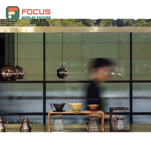 เคาน์เตอร์บริการคาเฟ่ความจุสูง แผงกระจกนิรภัย ฝาปิดแก้ว โซนเครื่องปรุง เคาน์เตอร์ชำระเงินคาเฟ่ - Product Image 3
