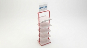 Étagère de présentation (à plusieurs niveaux) pour supermarché Vietnam, autoportante, en métal, avec revêtement en poudre moderne - Product Image 4
