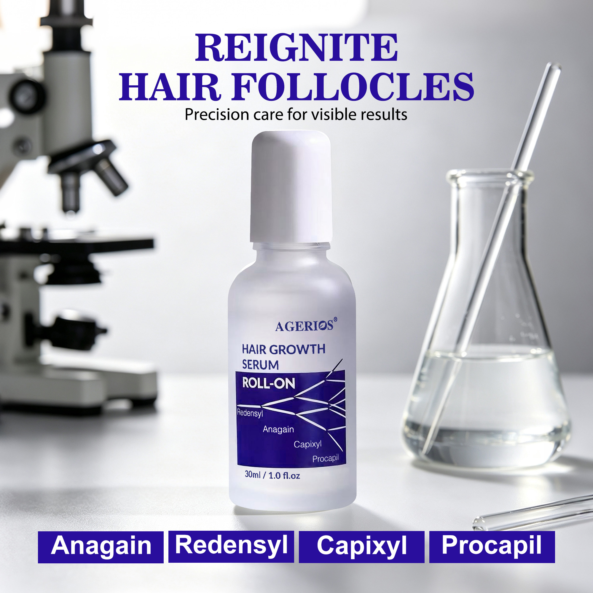 Sérum de croissance capillaire - Roll-on