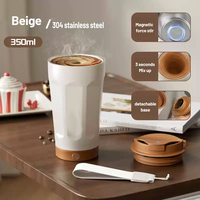 12oz haute qualité Portable électrique automatique auto-remuant en acier inoxydable 350ml café thé tasse tasse magique
