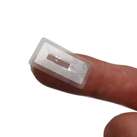 Tamaño personalizado codificación gratuita 13,56 MHz chip NFC pegatina/etiqueta