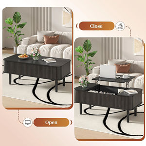 Cross-border concealed <b>storage</b> height-adjustable coffee <b>table</b>, home use, light luxury high-<b>end</b> <b>storage</b> <b>table</b>, floor-standing - Product Image 2