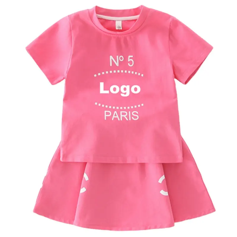 Ensemble de Vêtements pour Bébé et Enfant, Short, T-shirt, Robes, Jupes, Nouvelle Collection 2021
