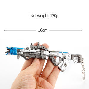 APEXs <span class=keywords><strong>Legends</strong></span> 1/6 Modèle de fusil d'assaut Legendary Super Nova VK-47 Flatline en métal, collection de jeux, porte-clés, jouets - Product Image 5