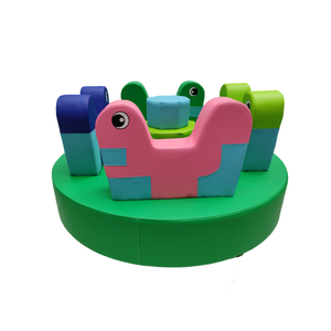 Electronic Soft Merry Go Round Soft Play Horse Rider Soft Play Equipment Indoor Playground Kids para alquiler - Product Image 5