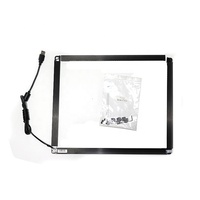 15 "17" 19 "21.5" 23 "23.6" 24 "pouces Infrared Touch Overlay Frame Touch Screen Components Parts Ir Touch Kit Frame with Glass