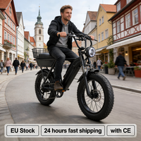 Livraison gratuite depuis l'entrepôt UE, stock disponible, vélo électrique urbain, pneus larges de 20 pouces, moteur puissant de 250 W, batterie 48 V 15 Ah, pour les trajets quotidiens des adultes