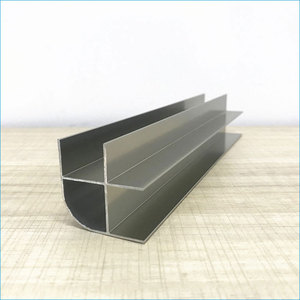 <strong>Aluminium</strong> <strong>Toilet</strong> <strong>Cubicle</strong> Partition Corner Profile Corner Channel for 12mm 13mm 18mm 19mm Thick HPL Panel - Product Image 3