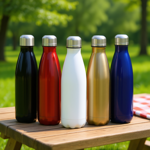 Bouteille de bière en verre Hipdeer 16oz transparente avec couvercle en plastique pour bière, vin, fêtes, design durable, style américain - Product Image 2
