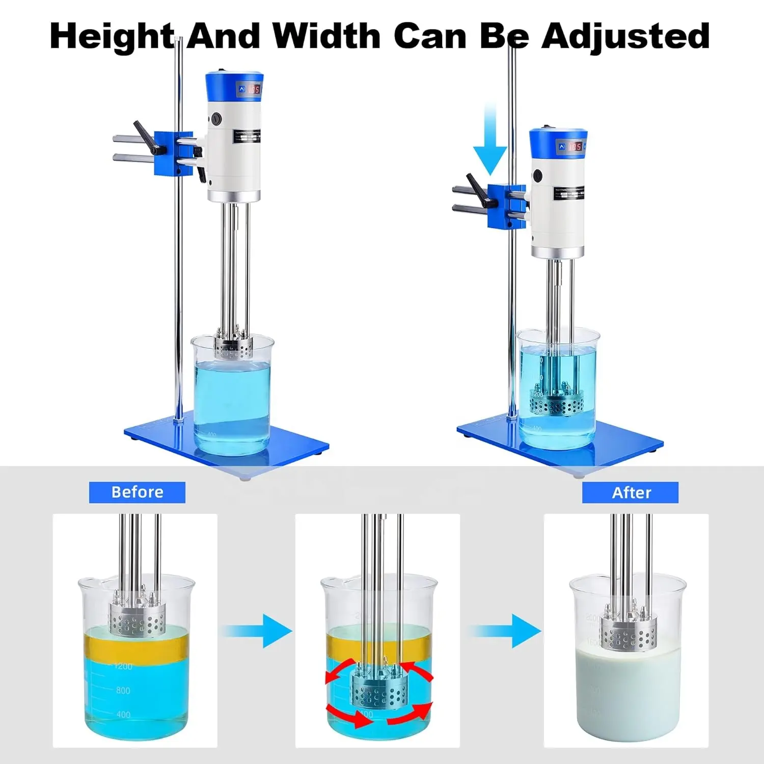 Laboratorio de alta cizalla de 40L, homogeneizador emulsificador