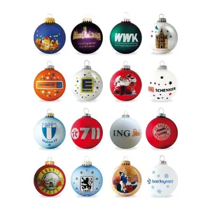 Bola de cristal soplado navideña, merchandising personalizado - Product Image 1