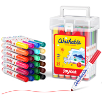 Lot de 24 feutres de dessin Joycat pour étudiants, lavables, en ABS, pour coloriage et peinture, pour enfants de 2 ans et plus