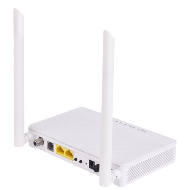 FTTH XPON ONU 1GE+1FE+POTS+CATV+WIFI Fiber Optic Equipment Xpon Onu