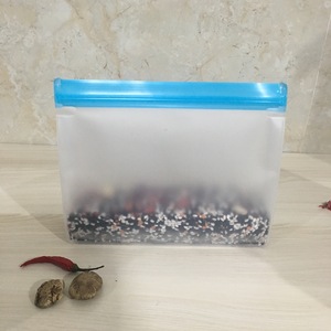 Bosheng PEVA Frosted Food Preservation Bags Zipper Seal Rectangle Eco Friendly Freezer Storage Bags For Refrigerator Use - Product Image 4