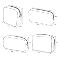 Sac à cosmétiques en nylon avec motifs imprimés de Noël, trousse de maquillage, trousse de toilette de voyage, fermeture éclair, cadeaux pour femmes, trousse de maquillage de voyage réutilisable